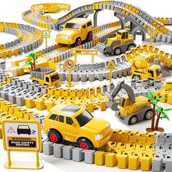 Construction race tracks boys toy. Gift. Brand new