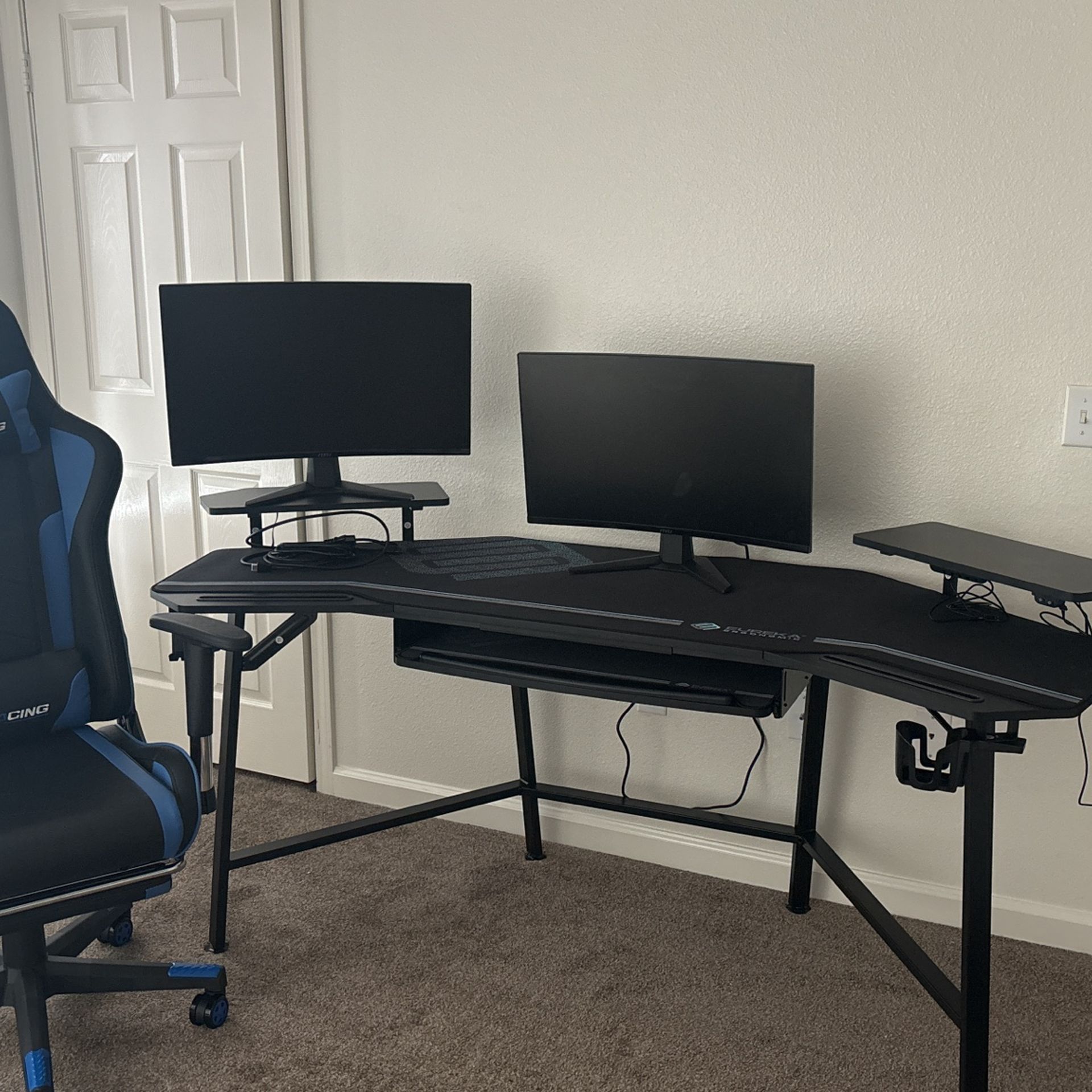 Gaming/Work Monitors, Desk & Chairs