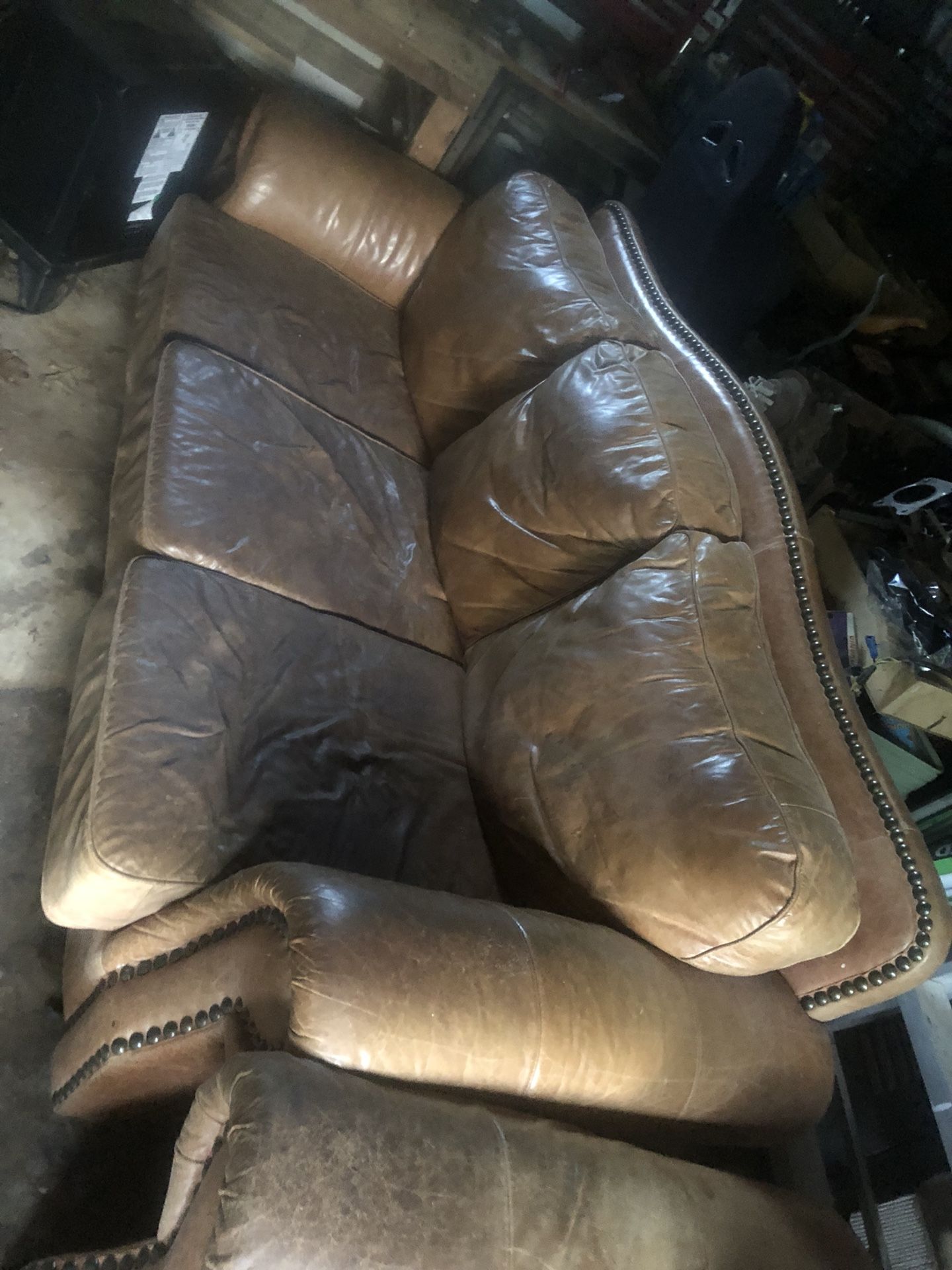 Leather couches