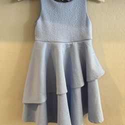 Girls Baby Blue Dress, Size 6