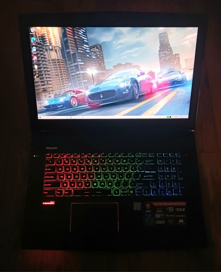 MSI 17.3" VR Ready Gaming Laptop Intel Core i7 32 GB RAM 1 TB SSD 120HZ 1080P LCD Webcam Nvidia GTX 1070 8 GB DDR5 Graphics Windows 11