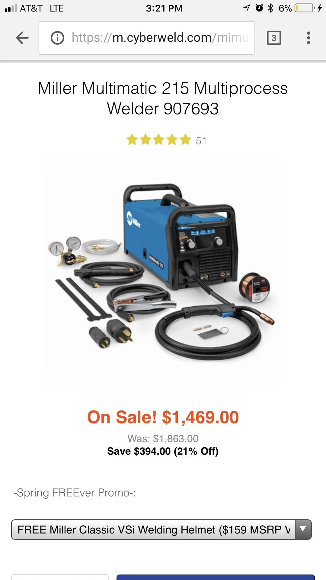 Brand new millermatic 215 welder