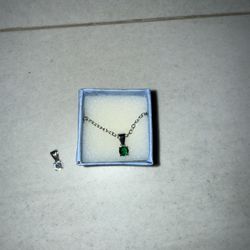 Green and White Gem Interchangeable Necklace Pendants