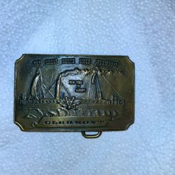 Clermont River Steamer Boat Belt Buckle