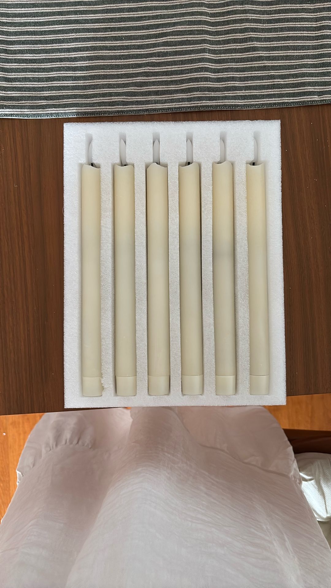 42 Real Wax LED Taper Candles