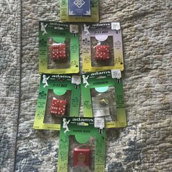 Vintage S.S. Adams Magic Trick Lot: 7-11 Dice, Disintegrator, Magical Block, Cards