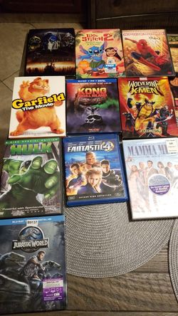 movies blue-ray and 2 movies in one