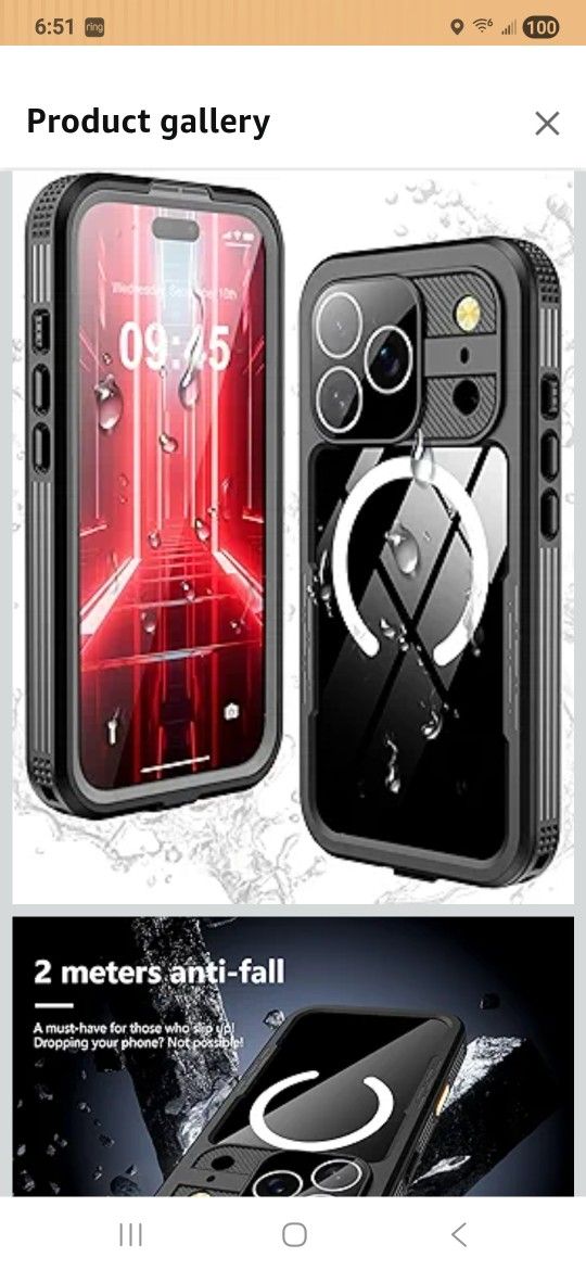 GOLDJU Magnetic Gor IPhone 17 Pro Case
