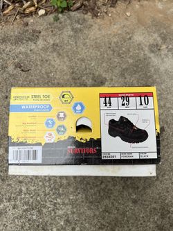 Size 10 steel toe Work Shoes