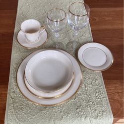 Lenox China With Gold Rim