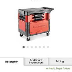 Rubbermaid® Trades Cart with Cabinet - 38 x 19 x 34"