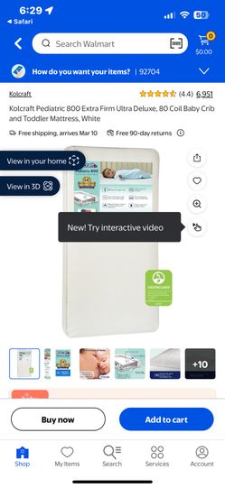 In Plastic Bag Toddler Mattress