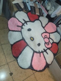Hello kitty round rug