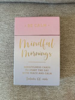 Mindfulness Cards,  Mindful Mornings;  To Start The Day With Peace and Calm