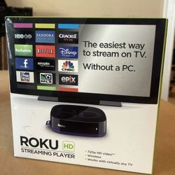 Roku HD (2nd Generation) Media Streamer 2500R - Black Brand New 
