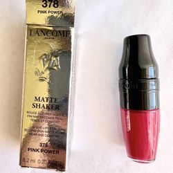 Lancome Matte Shaker Liquid Lipstick 378 Pink Power Full size 6.2 ml New In Box