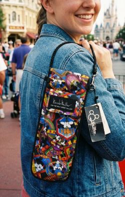 Vintage Nicole Miller Walt Disney Gallery Mickey Mouse Travel Bag Pouch NWT