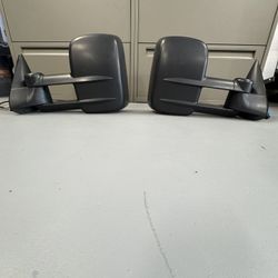 Heated extended mirrors