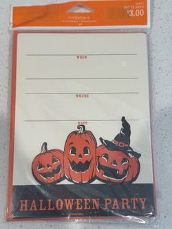 10 Halloween Party Invitation vintage-looking