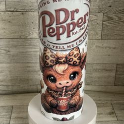 Dr. pepper inspired 20oz Stainless Steel Tumbler
