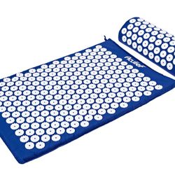 Aculief - Acupressure Mat And Pillow - Massage Mat Set - Stress And Pain Relief And Relaxation For Total Body Use - At Home And On-The-Go Use - 7000 A