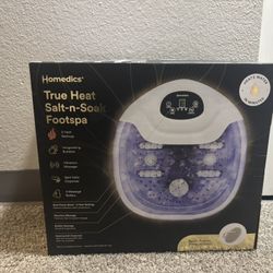 New True Heat Salt-n-soak FootSpa 
