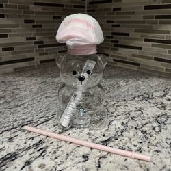 2026 Starbucks Pink Strawberry Pink Cap Bearista Glass Cold Cups