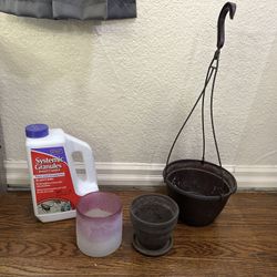 Plant Pots And Pesticide 
