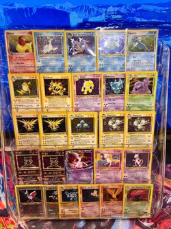 Vintage Pokémon Holo Lot — 26 Cards | Flareon, Vaporeon, Blaine’s Moltres, Raichu, Mewtwo, Ancient Mew + More | WOTC/Vintage