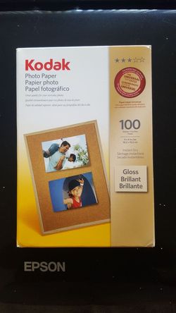 Photo printer paper, gloss