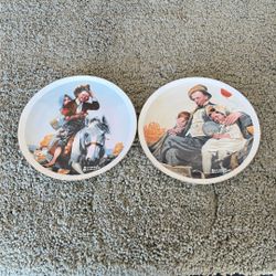 Norman Rockwell Plates 