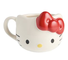 Hello Kitty Face Figural Ceramic Mug