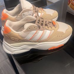 Men’s / Women’s - Adidas Retropy F90 Shoes - Aluminium / Cloud White / Magic Beige