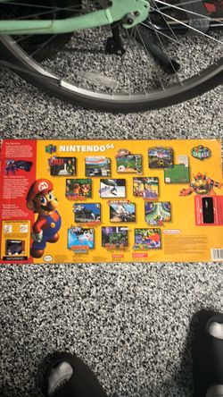 Nintendo 64 comes with box o have controllers and games if you need some