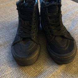 Vans Tennis Shoes Black Boy Girl High top Kids