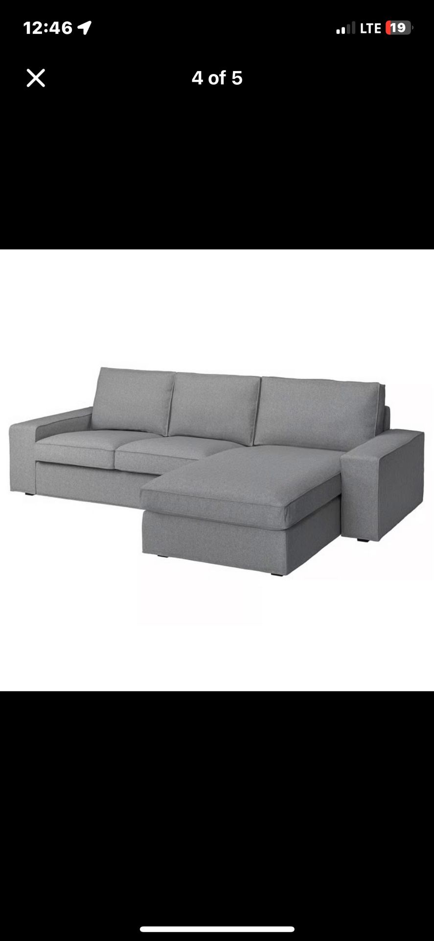 IKEA Kivik Couch W Chaise