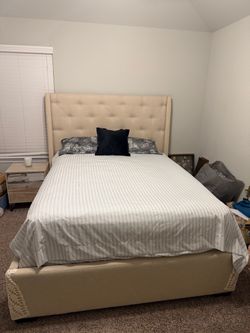 Title: Custom Queen Bedroom Set + Mattress Included – $200 OBO