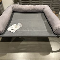 new: Elevated Cooling Dog Bed,Raised Dog Cot w bolster