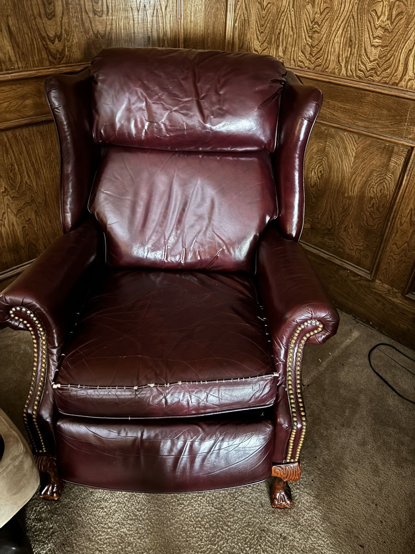 Leather Lazy Chair 