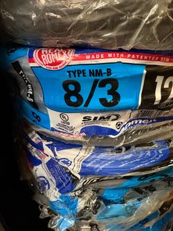 New Romex wire 8/3
