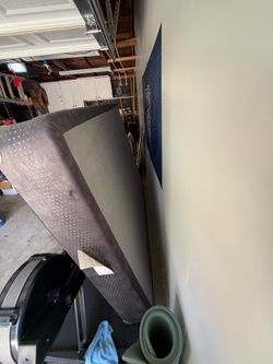 Free queen box spring and metal bed frame