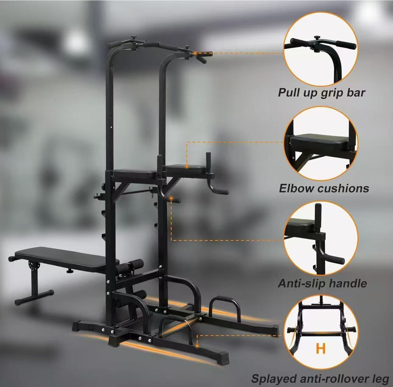 ❤️🔥ON SALE Power Tower with Bench Pull Up $130