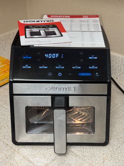 Black and silver Air fryer