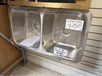 Kitchen sink undermount nickel 32”in