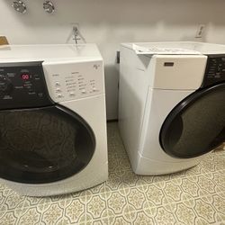 Kenmore Elite Front Loading HE3 Washer Dryer and new Dryer Rack