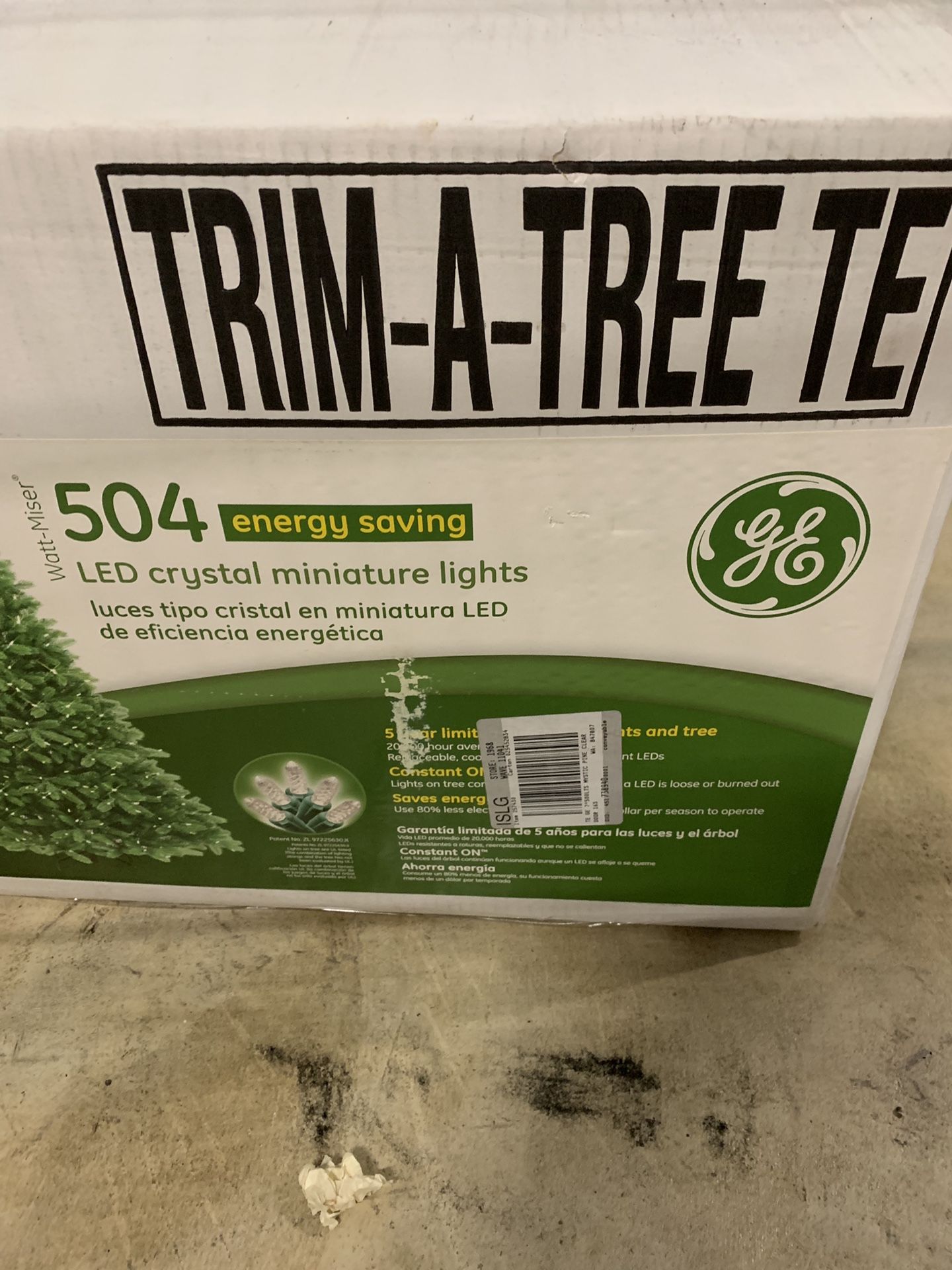 Just cut medium mystic pine 7ft LED Christmas tree