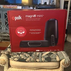 Brand New Polk, Magnifi, Mini Home Theater Sound Bar System