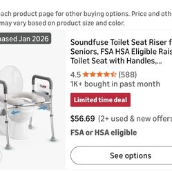 Raised Toilet Seat-new In Box