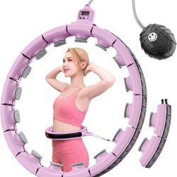 *NEW* Simplife Weighted Hula Hoops for Adults, Smart I Infinity Hula Hoops for Women Weight No Loss Fitness Circle Hoops Non-Fall Exercise Adjustable 