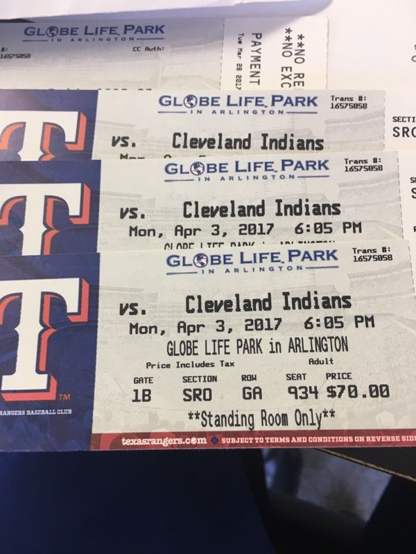 Opening day tickets